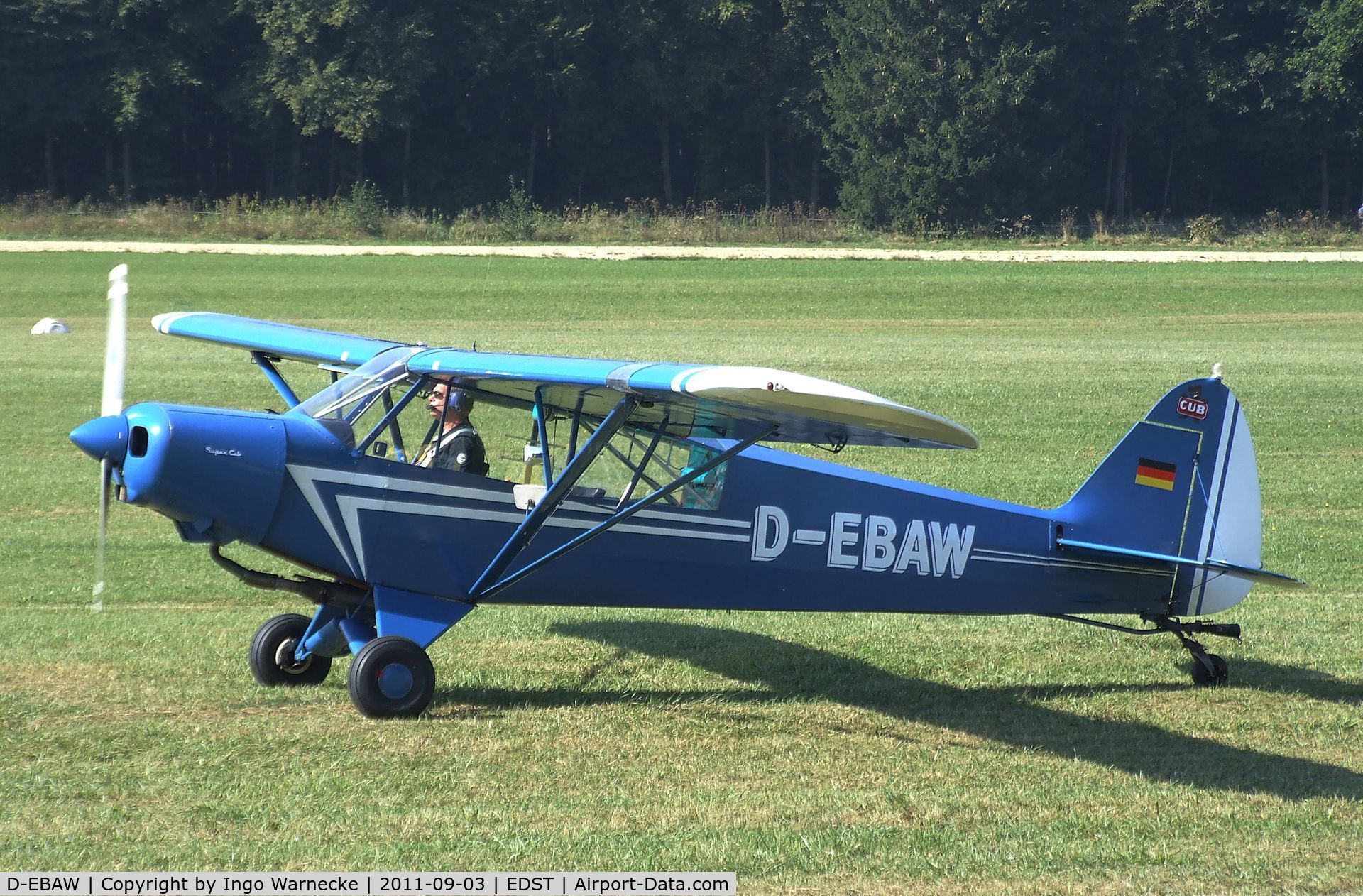D-EBAW, Piper PA-18-150 Super Cub Super Cub C/N 18-5389, Piper PA-18-150 Super Cub at the 2011 Hahnweide Fly-in, Kirchheim unter Teck airfield