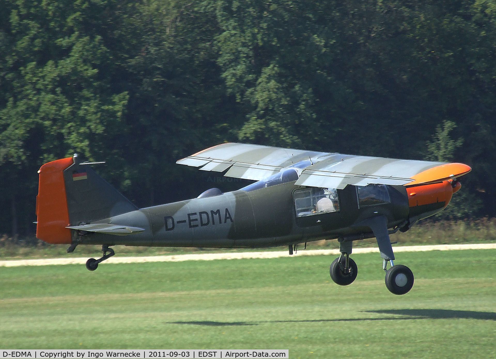 D-EDMA, Dornier Do-27A-4 C/N 396, Dornier Do 27A-4 at the 2011 Hahnweide Fly-in, Kirchheim unter Teck airfield