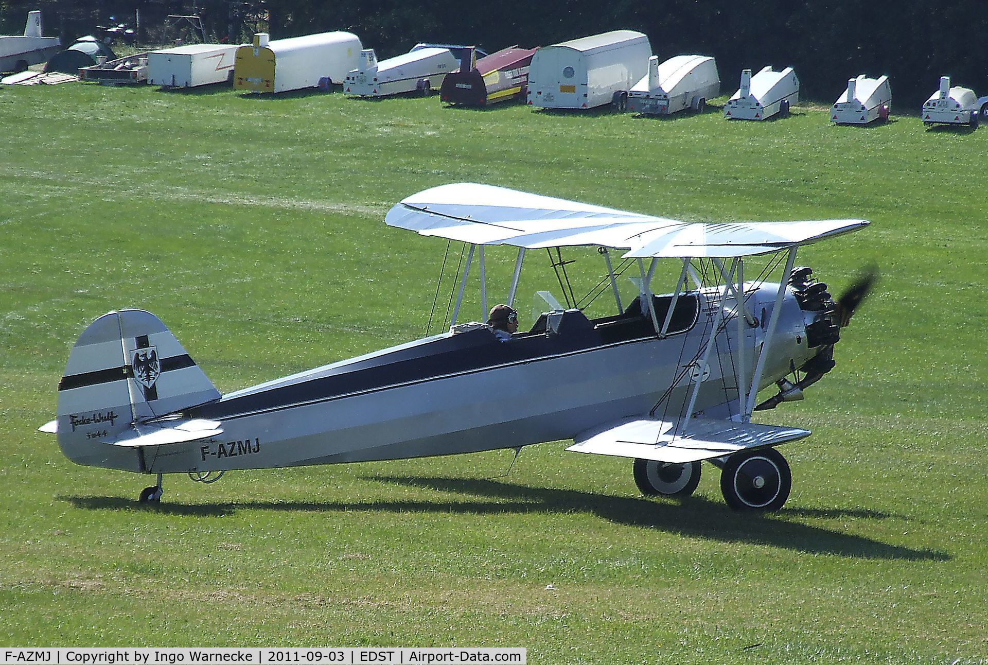 F-AZMJ, 1940 Focke-Wulf Fw-44J Stieglitz C/N 2782, Focke-Wulf (Flygverkstaden) Fw 44J Stieglitz at the 2011 Hahnweide Fly-in, Kirchheim unter Teck airfield