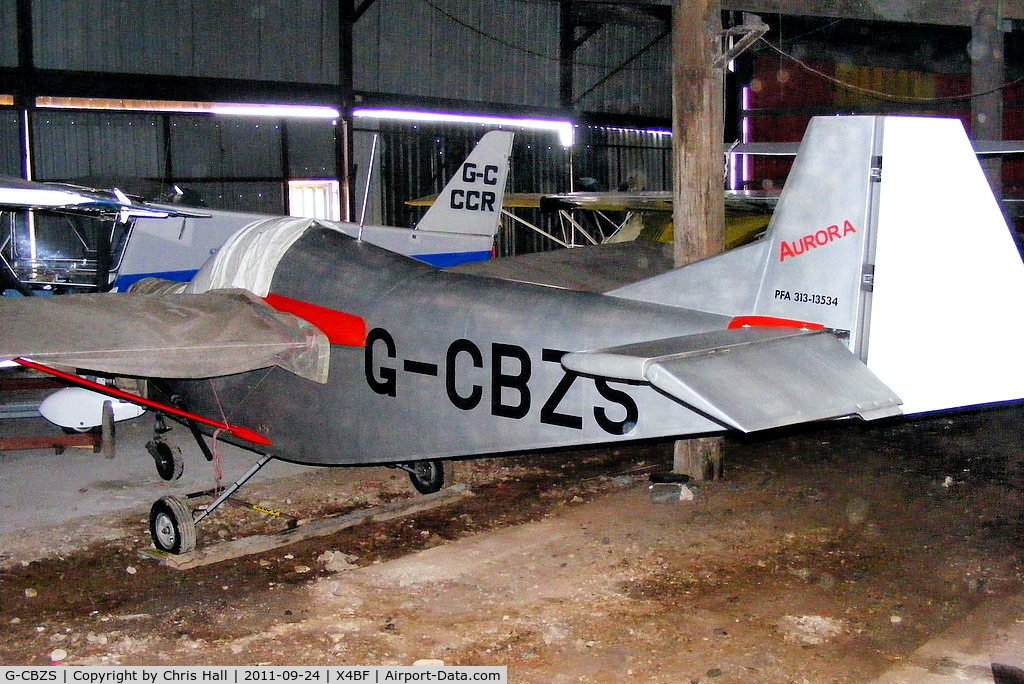 G-CBZS, 2003 Lynden Aurora C/N PFA 313-13534, At Brook Farm airstrip, Pilling
