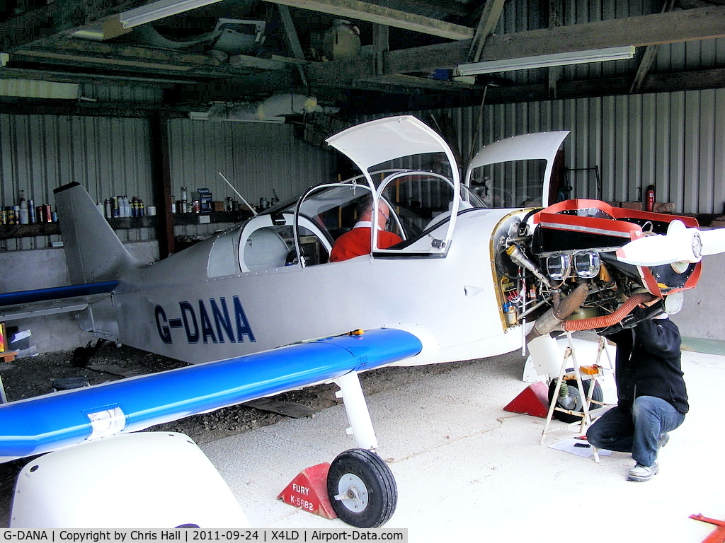 G-DANA, 2001 Jodel DR-200 Replica C/N PFA 304-13351, At Lymm Dam-Yew Tree Farm airfield