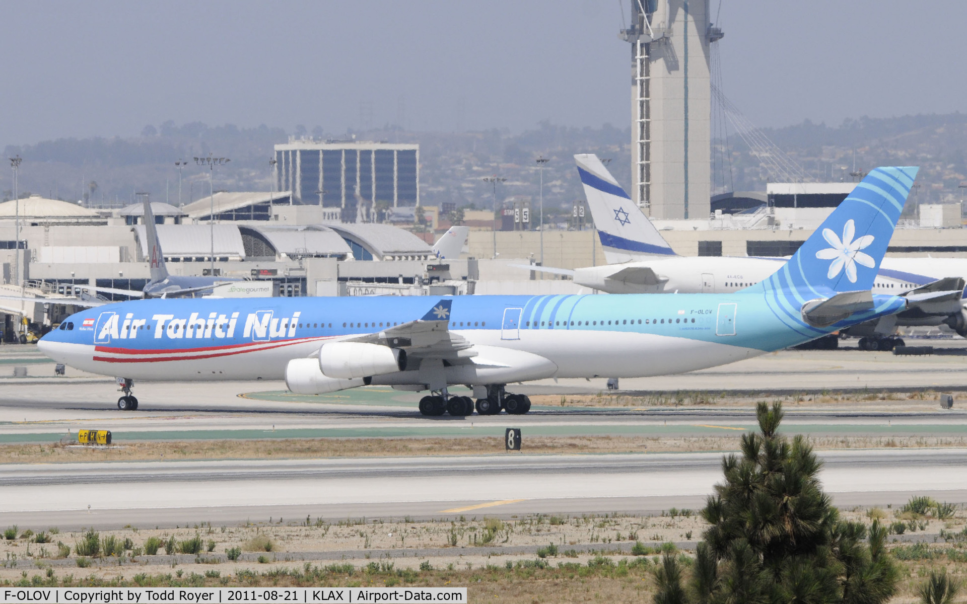 F-OLOV, 2005 Airbus A340-313 C/N 668, Arriving LAX