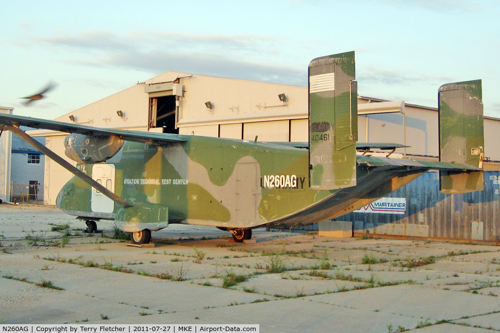 N260AG, Short C-23A Sherpa C/N SH3107, In a compound at Milwaukee Airport 
ex USAF 84-0461