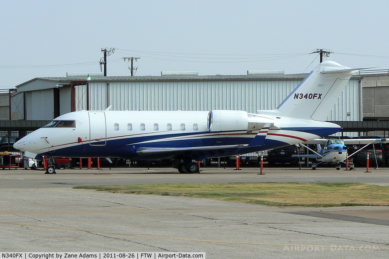 N340FX, 2007 Bombardier Challenger 605 (CL-600-2B16) C/N 5723, At Meacham Field - Fort Worth, TX