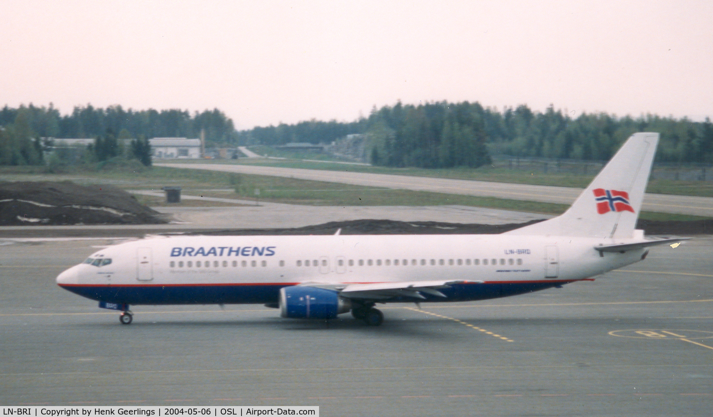 LN-BRI, 1990 Boeing 737-405 C/N 24644, Braathens