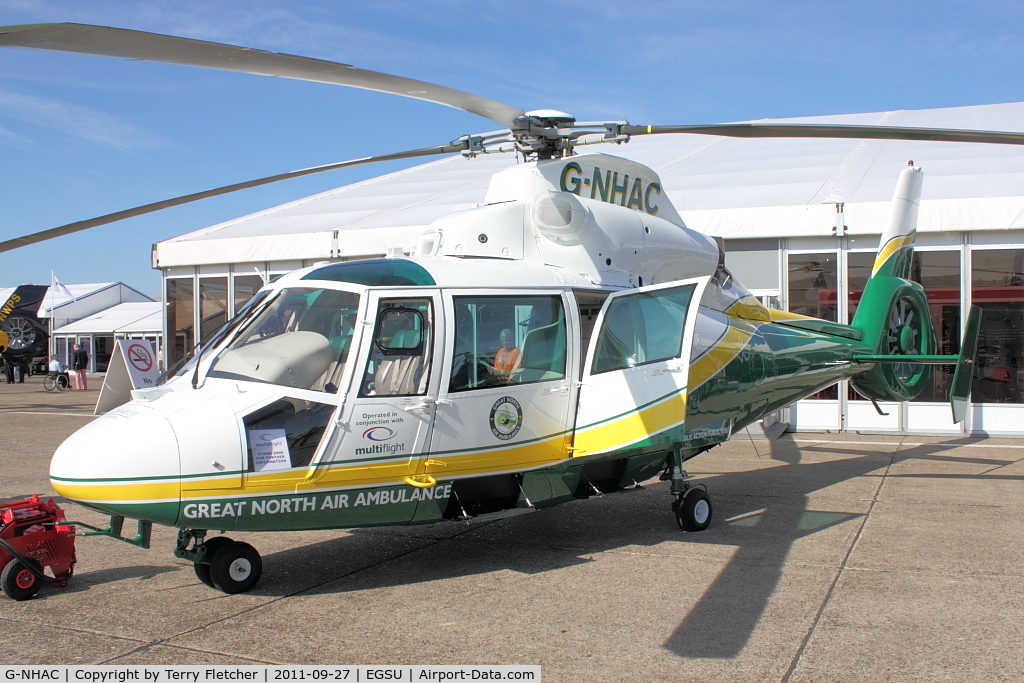 G-NHAC, 1996 Eurocopter AS-365N-2 Dauphin 2 C/N 6497, At 2011 Helitech at Duxford
