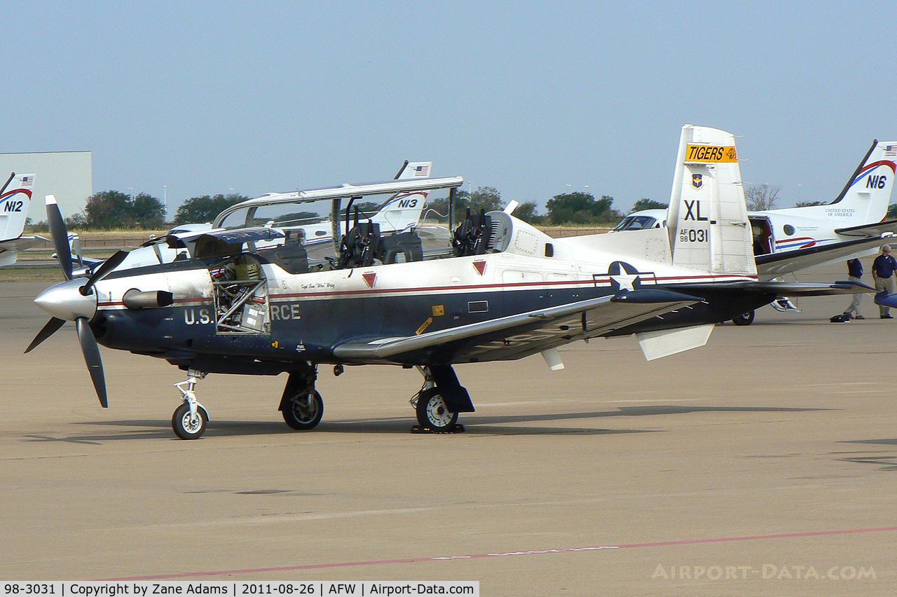 98-3031, 1998 Raytheon Beech T-6A Texan II C/N PT-35, At Alliance Airport - Fort Worth, TX