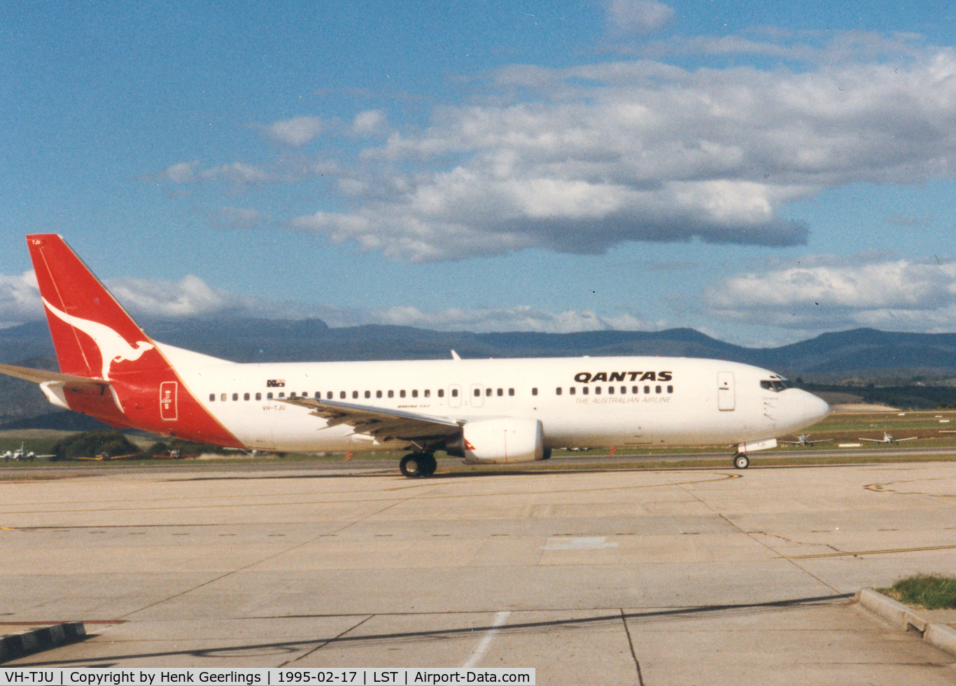 VH-TJU, 1993 Boeing 737-476 C/N 24446, Qantas