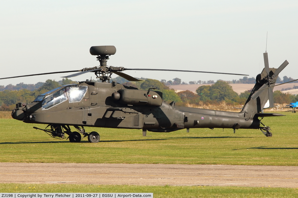 ZJ198, 2004 Westland Apache AH.1 C/N WAH.33, At 2011 Helitech at Duxford