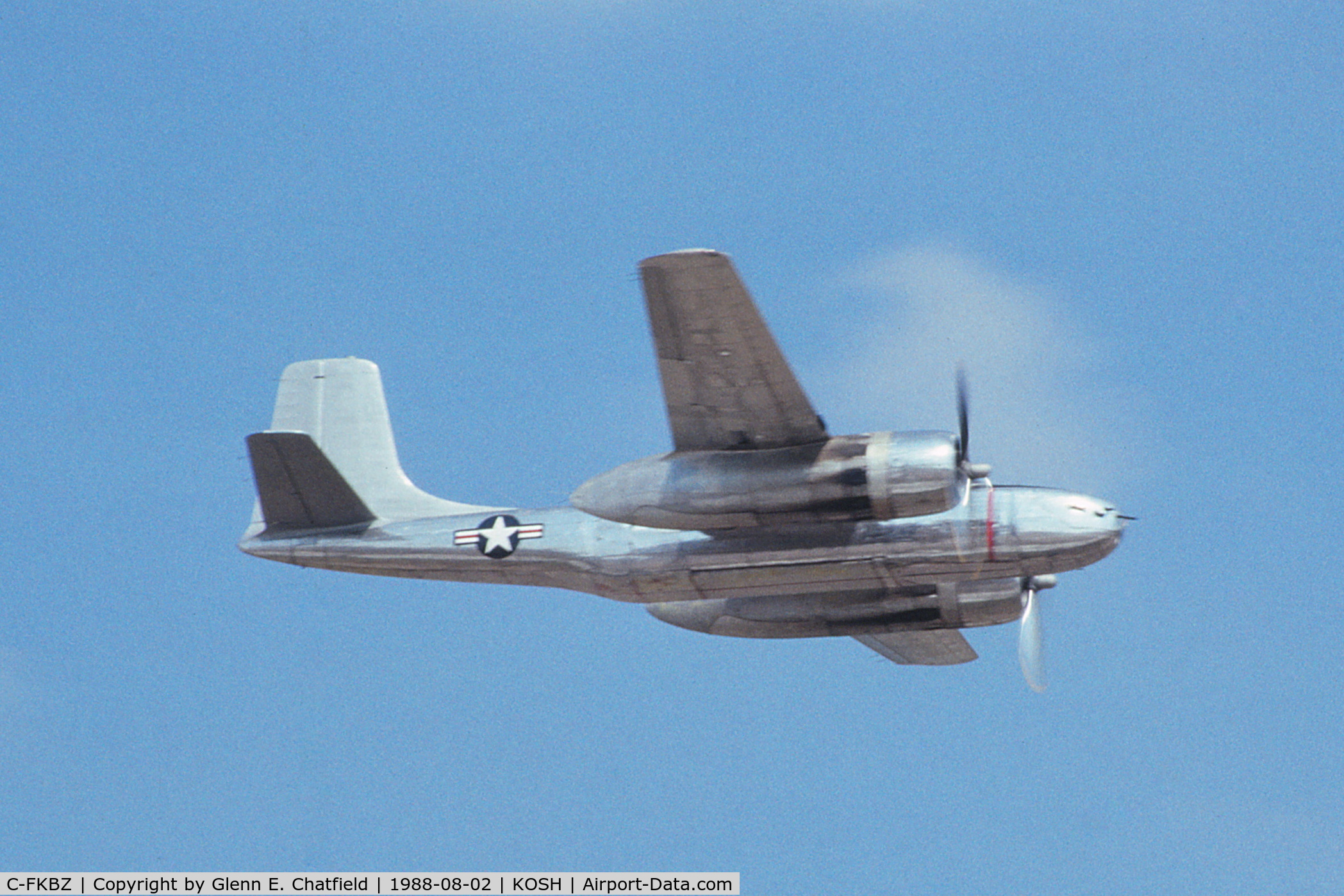 C-FKBZ, 1944 Douglas A-26C Invader C/N 29031, Overflying at the EAA Convention.