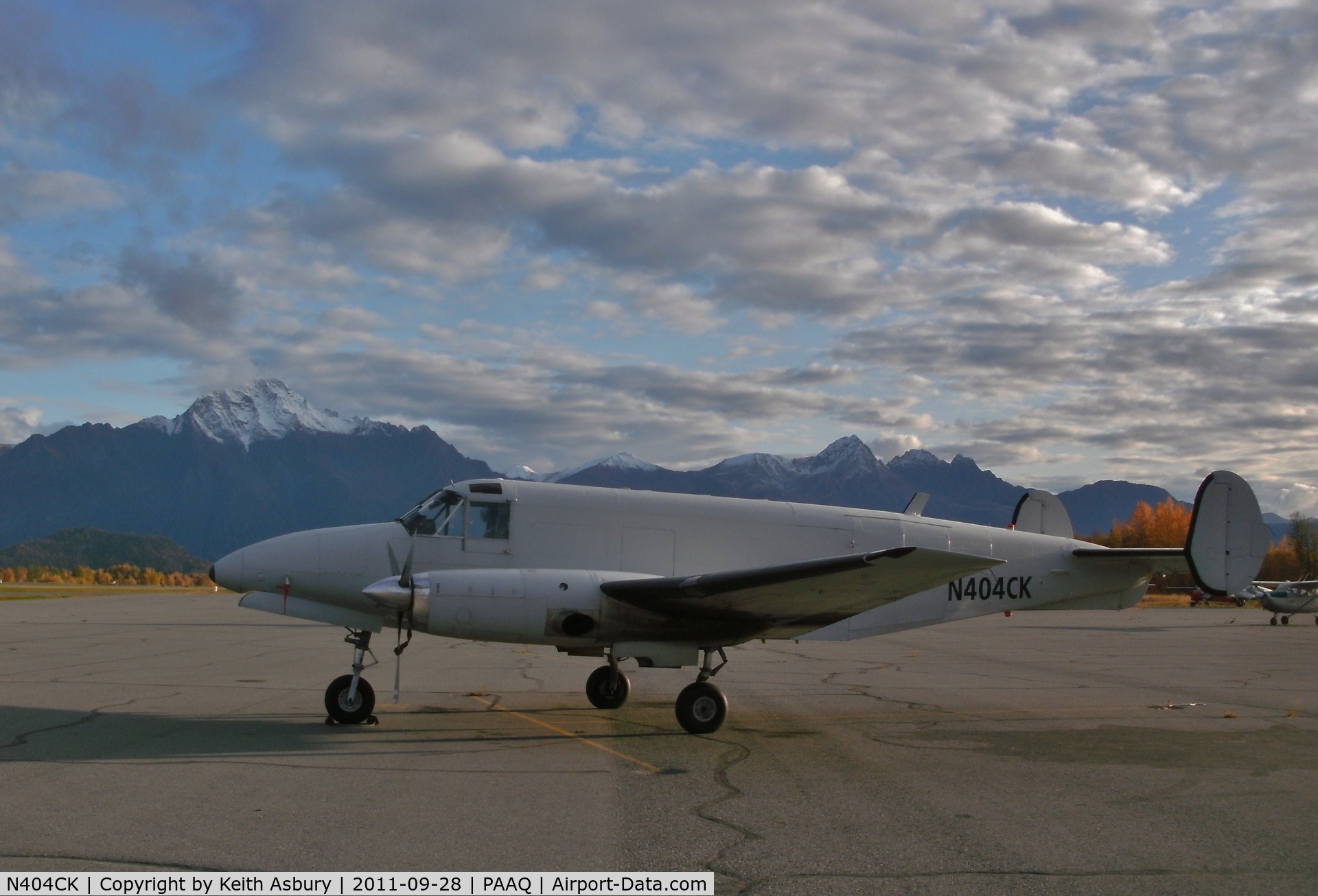 N404CK, 1953 Beech C-45H Expeditor C/N AF-297, Now registered to Northern Aviation LLC, shown here on the ramp in Palmer, Alaska
