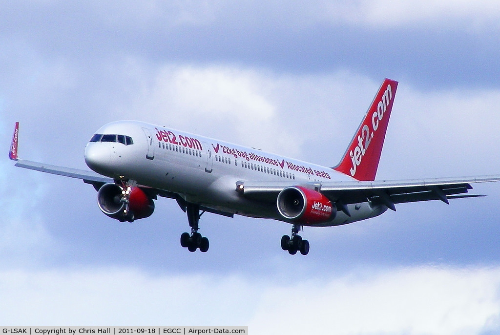 G-LSAK, 1996 Boeing 757-23N C/N 27973, Jet2.