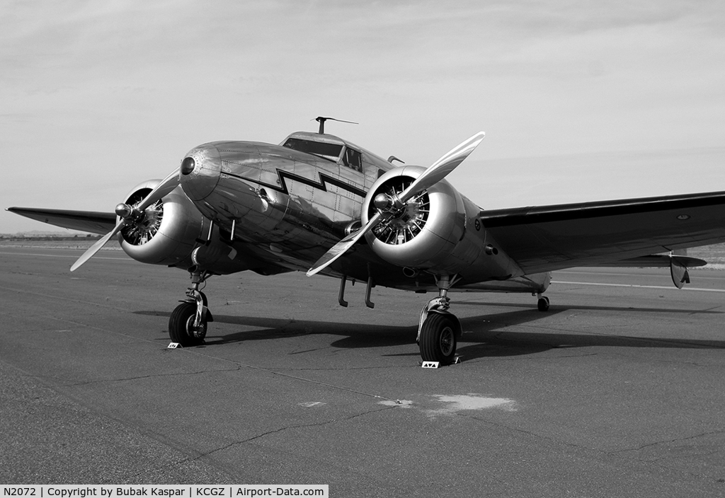 N2072, 1936 Lockheed 12A Electra Junior C/N 1208, Casa Grande