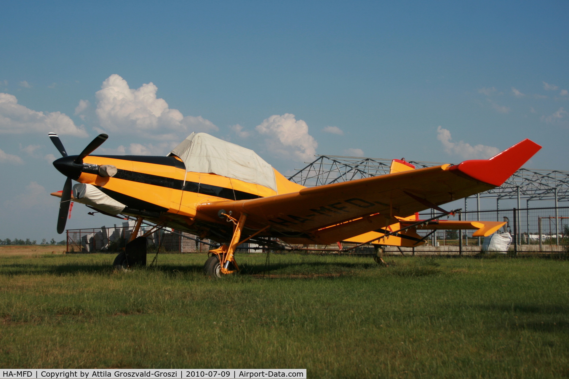 HA-MFD, 1989 Let Z-137T Agro-Turbo C/N 034, Jászapáti agricultural airport - Hungary. With the new painting