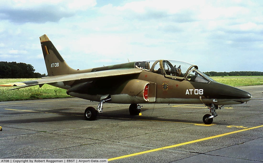 AT08, Dassault-Dornier Alpha Jet 1B C/N B08/1024, 1980's