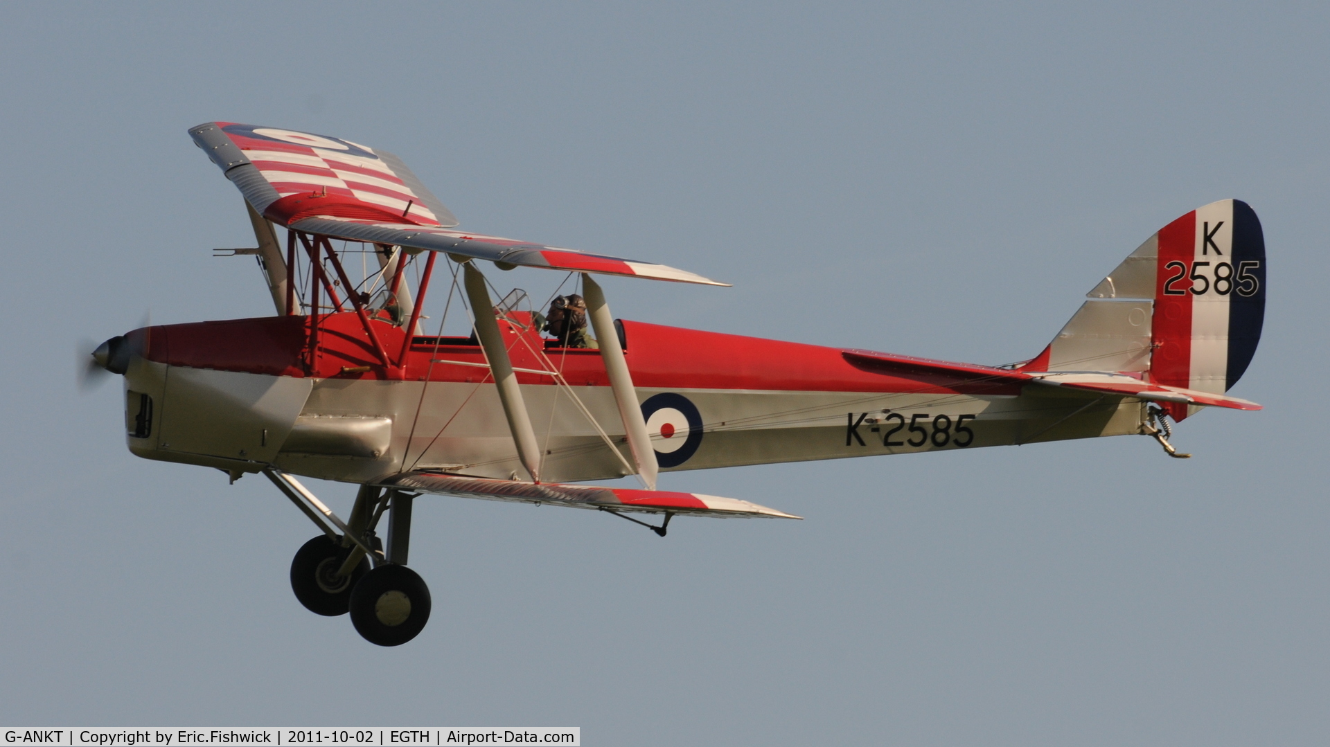 G-ANKT, 1942 De Havilland DH-82A Tiger Moth II C/N 85087, 41. G-ANKT at Shuttleworth Autumn Air Display, October, 2011