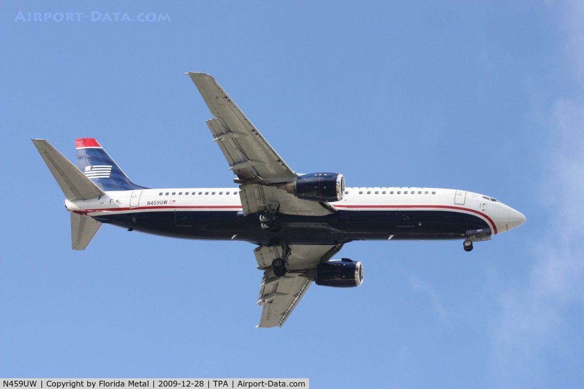N459UW, 1991 Boeing 737-4B7 C/N 25023, US Airways 737-400