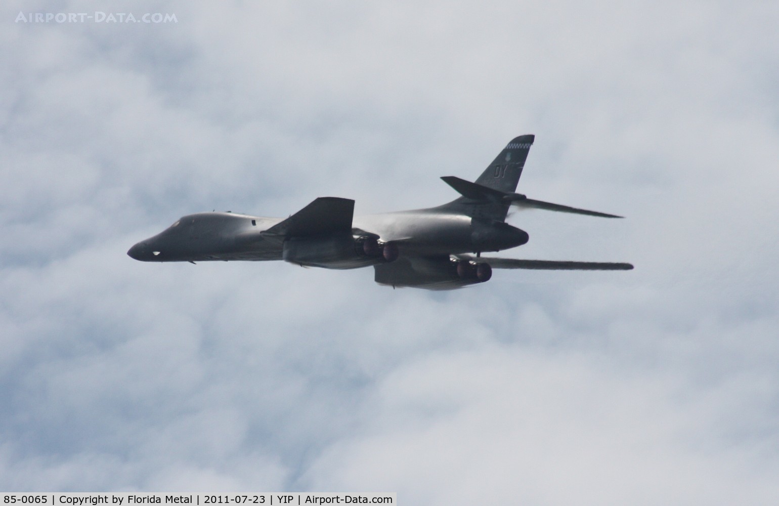 85-0065, 1985 Rockwell B-1B Lancer C/N 25, On its way back to Dayton where I would see it the next day perform again