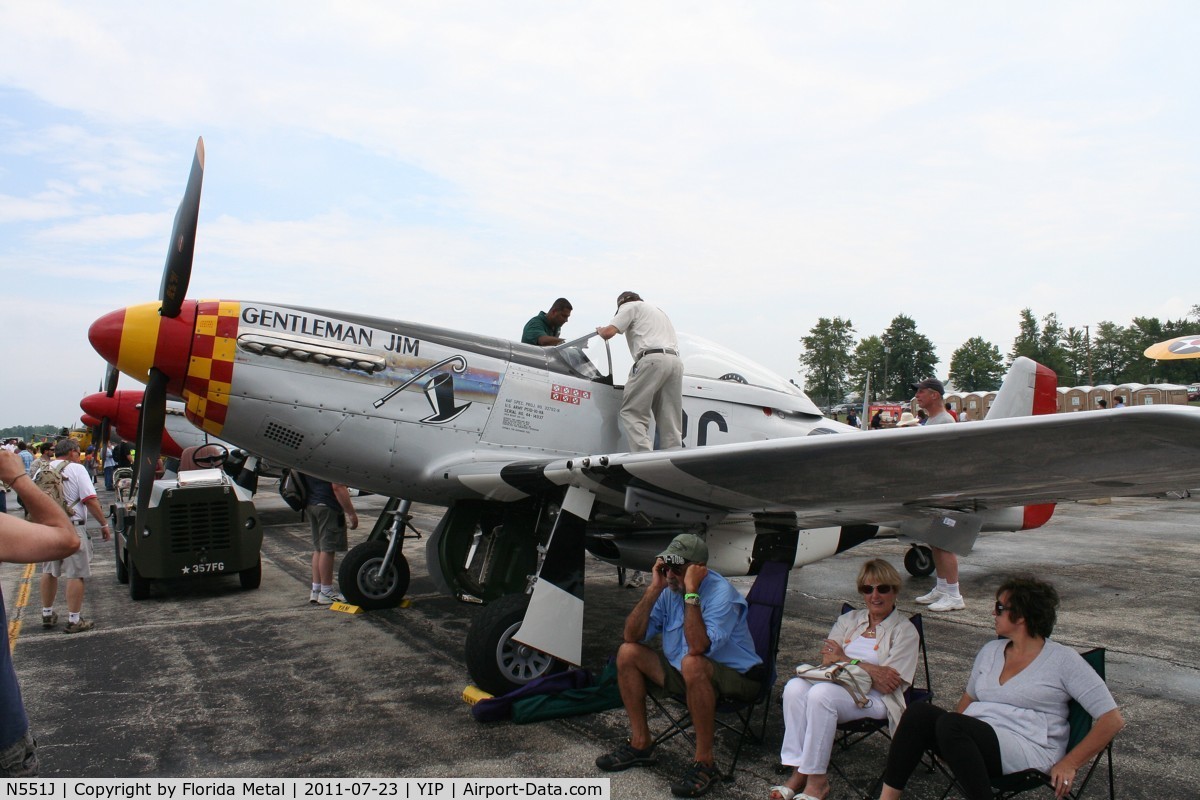 N551J, 1957 North American P-51D Mustang C/N 44-74230, Gentleman Jim