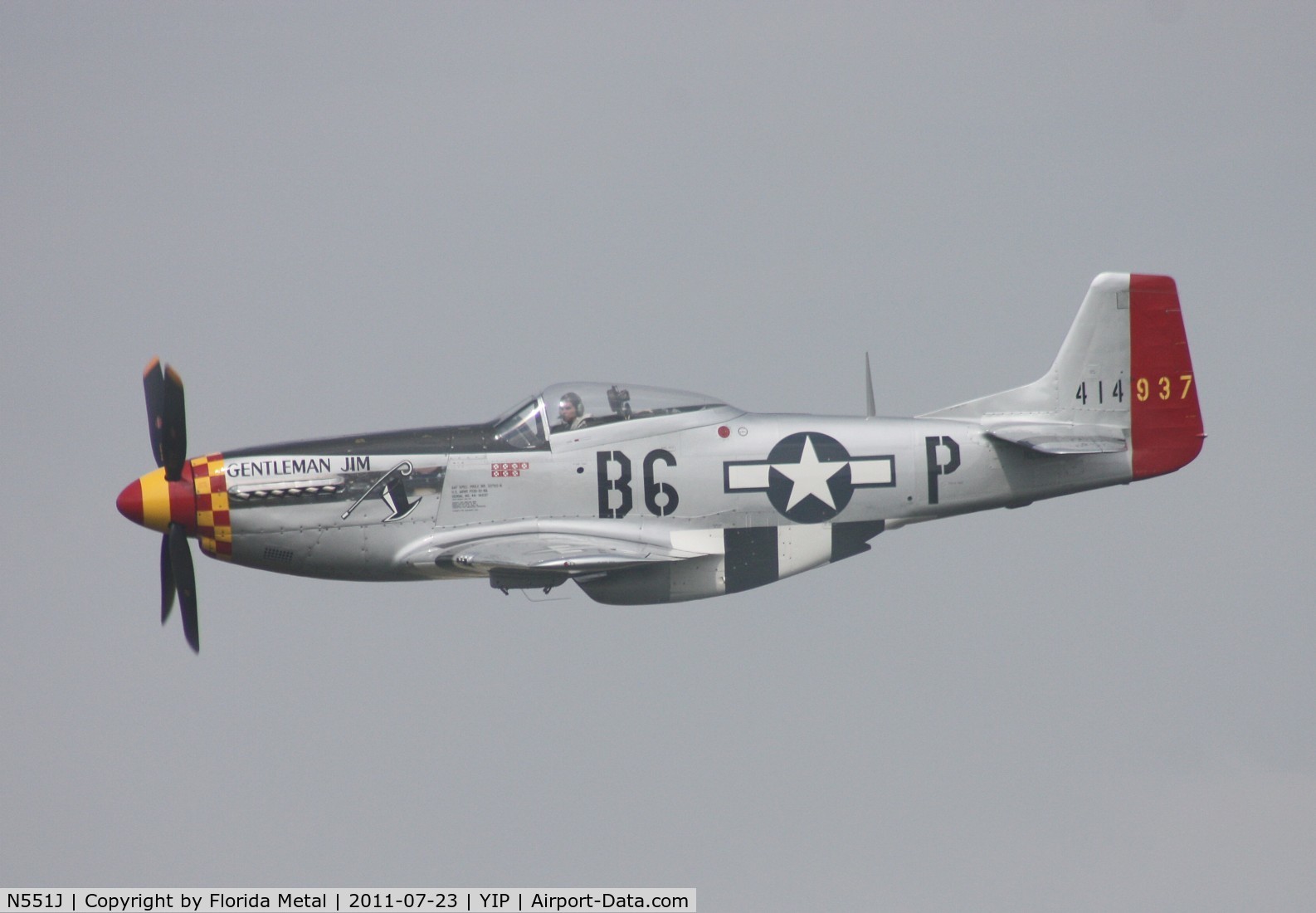 N551J, 1957 North American P-51D Mustang C/N 44-74230, Gentleman Jim flown by Jimmy Leeward