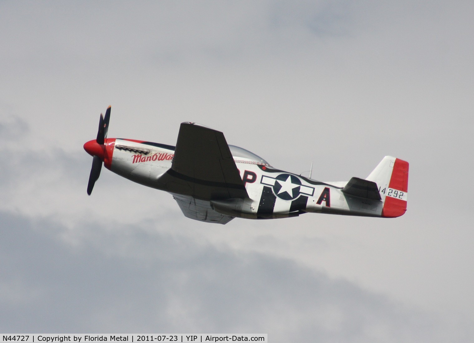 N44727, 1944 North American P-51D Mustang C/N 122-39198, Manowar