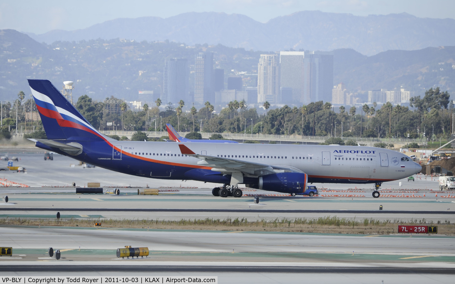 VP-BLY, 2008 Airbus A330-243 C/N 973, Taxiing at LAX