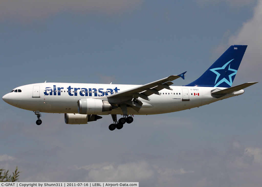 C-GPAT, 1992 Airbus A310-308 C/N 597, Landing rwy 25R