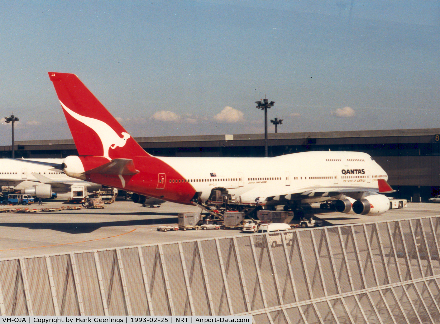 VH-OJA, 1989 Boeing 747-438 C/N 24354, Qantas 747 at Narita - Tokyo
