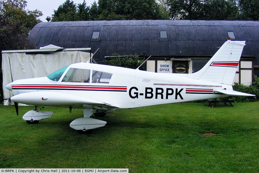 G-BRPK, 1972 Piper PA-28-140 Cherokee C/N 28-7325070, at Fullers Hill Farm, Little Gransden