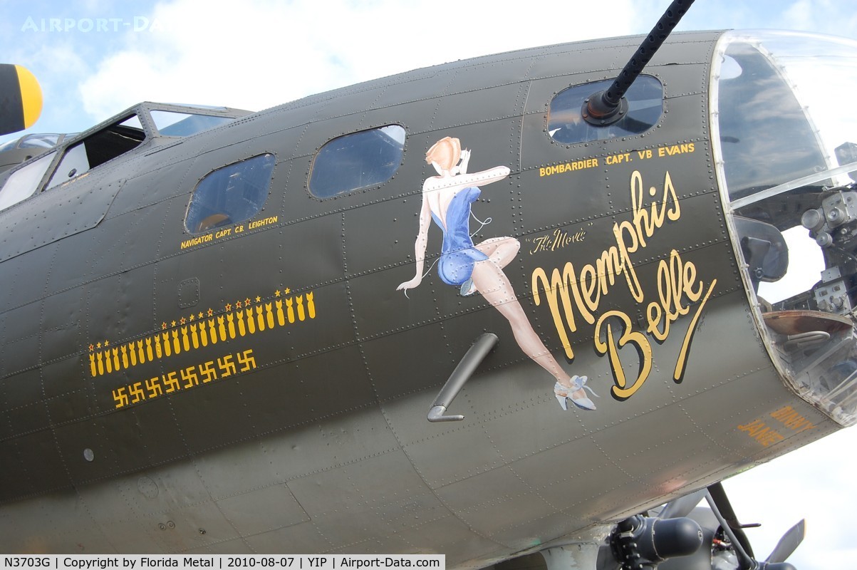 N3703G, 1945 Boeing B-17G Flying Fortress C/N 44-83546-A, The Movie Memphis Belle
