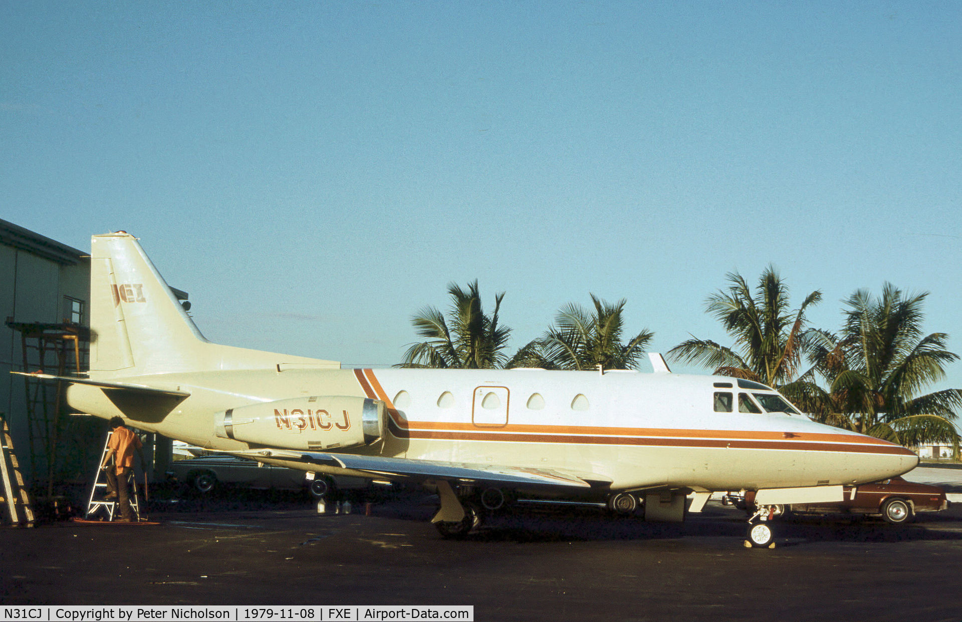 N31CJ, North American NA-265-60 Sabreliner C/N 306-26, Sabre 60 as seen at Fort Lauderdale Executive in November 1979.