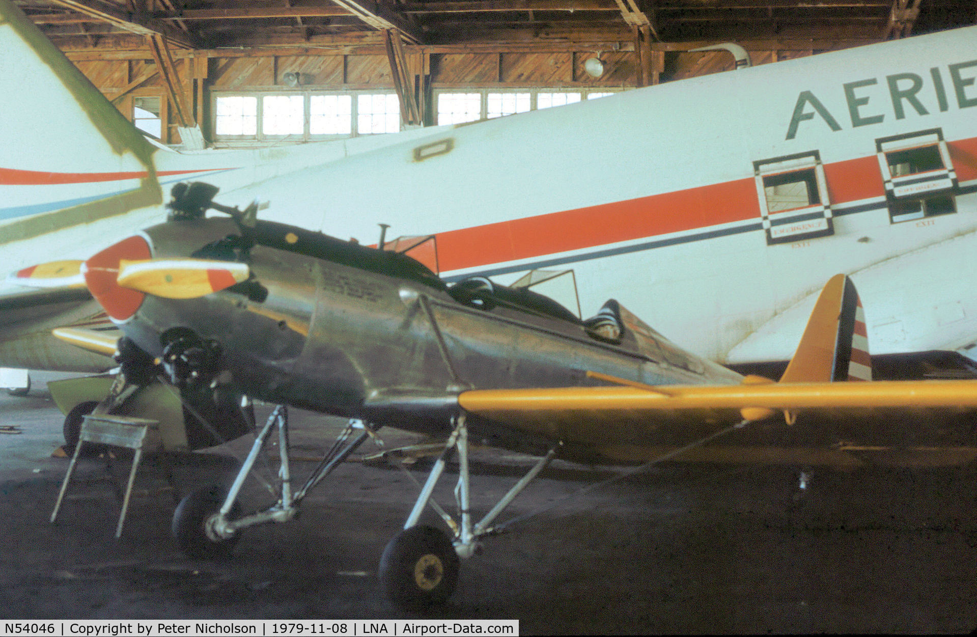 N54046, 1942 Ryan Aeronautical ST3KR C/N 2083, Former PT-22 Recruit 41-20874 as seen at Palm Beach County Airpark in November 1979.