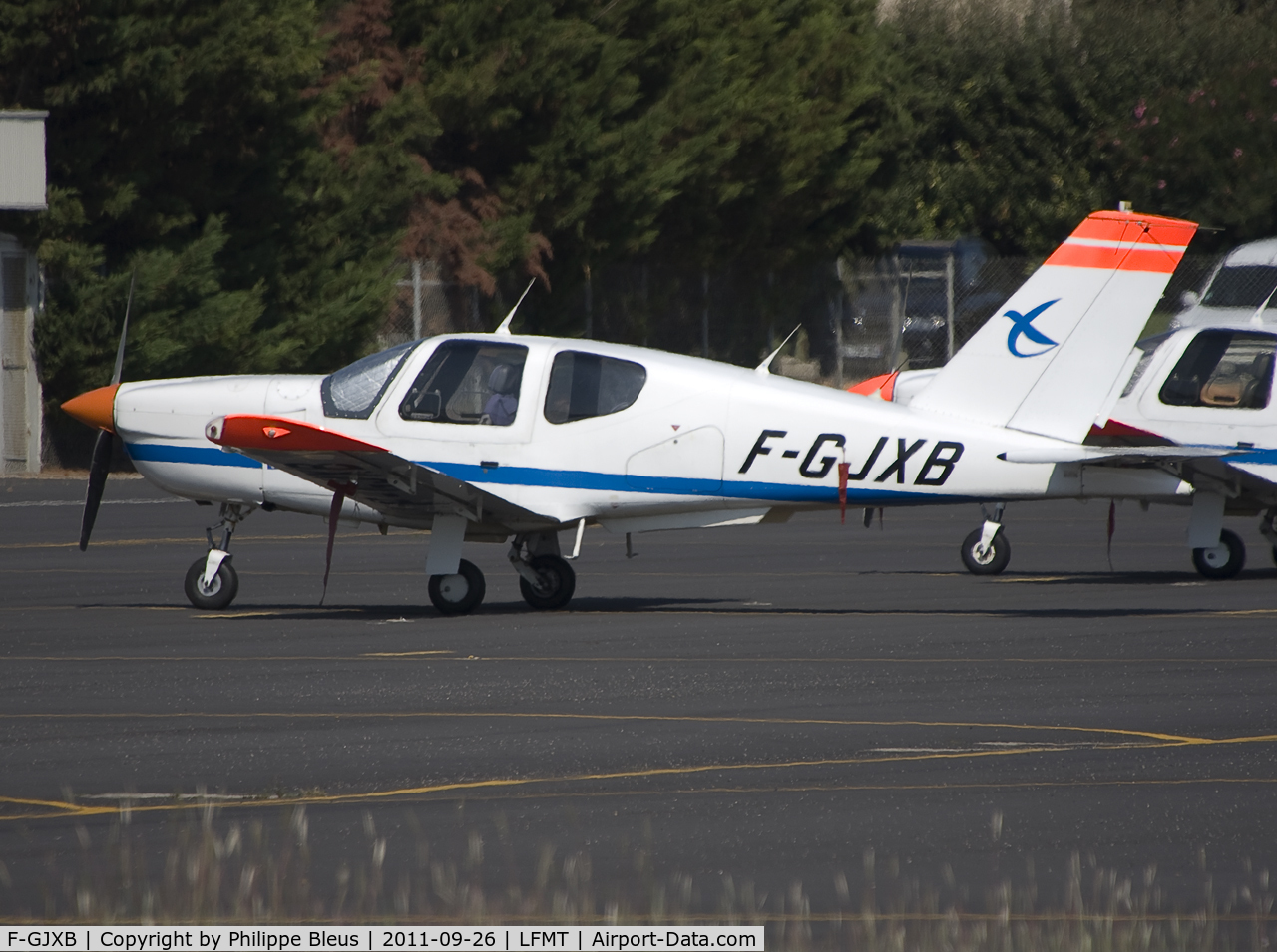 F-GJXB, 1991 Socata TB-20 C/N 1304, Parking position at Montpellier Air Training, shortly after flight.