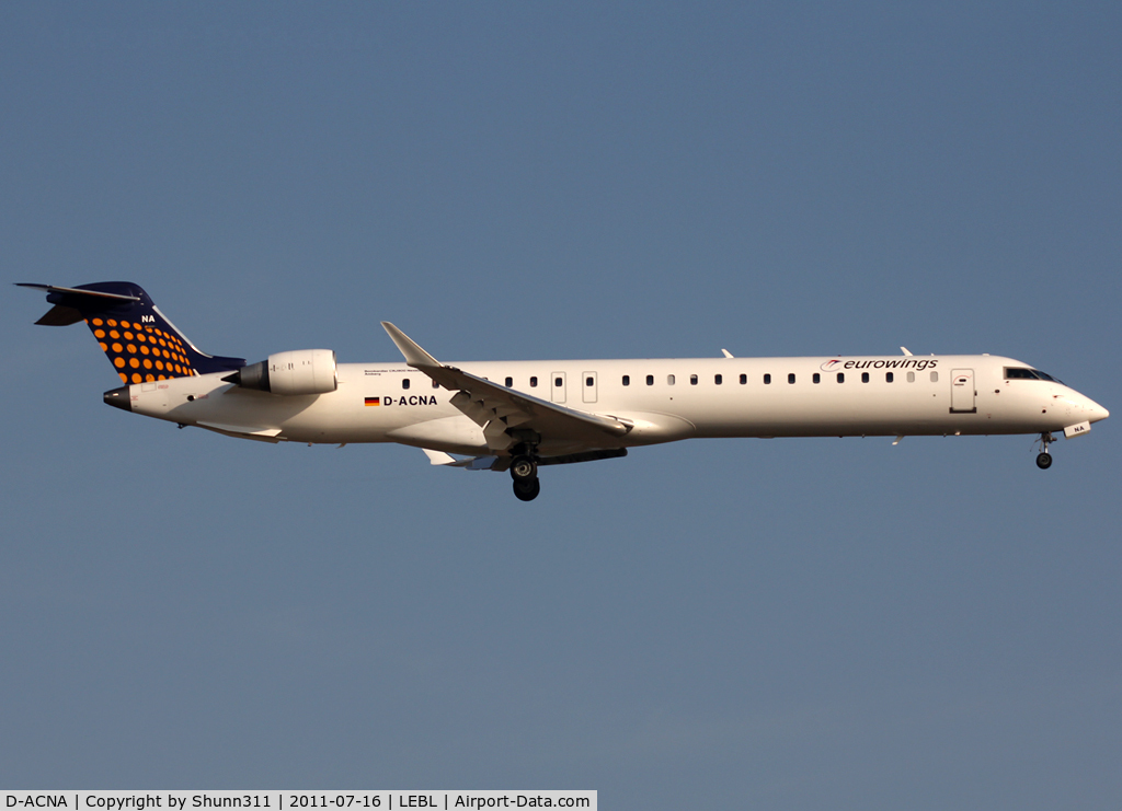 D-ACNA, 2009 Bombardier CRJ-900 NG (CL-600-2D24) C/N 15229, Landing rwy 25R