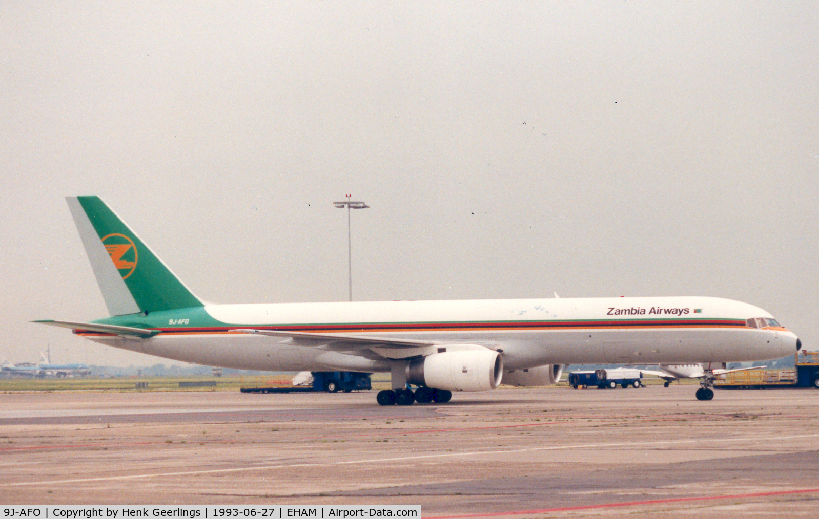 9J-AFO, 1990 Boeing 757-23APF C/N 24635, Zambia Airways