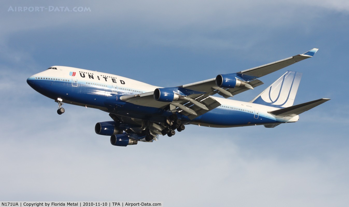 N171UA, 1989 Boeing 747-422 C/N 24322, United 747
