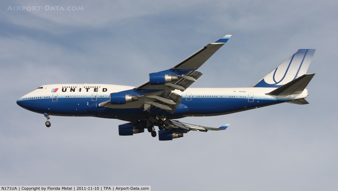 N171UA, 1989 Boeing 747-422 C/N 24322, United 747