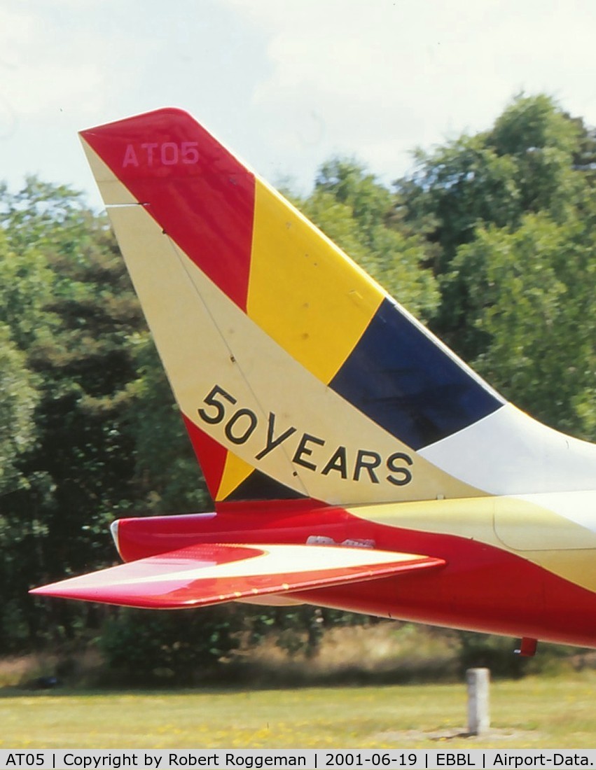 AT05, Dassault-Dornier Alpha Jet 1B C/N B05/1018, 50 YEARS 7 SQUADRON.