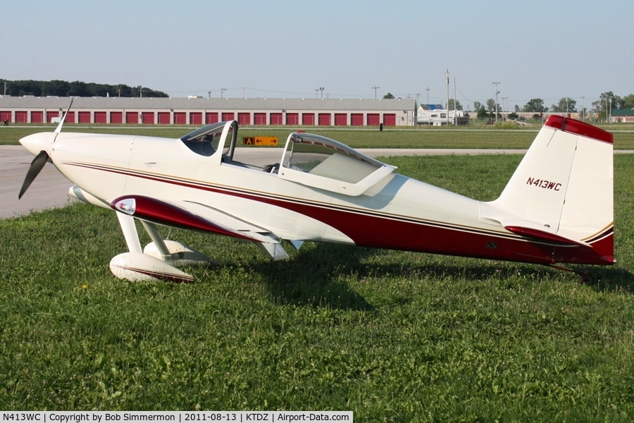 N413WC, 2009 Vans RV-9 C/N 91607, On the ramp at Toledo-Metcalf during the EAA fly-in.