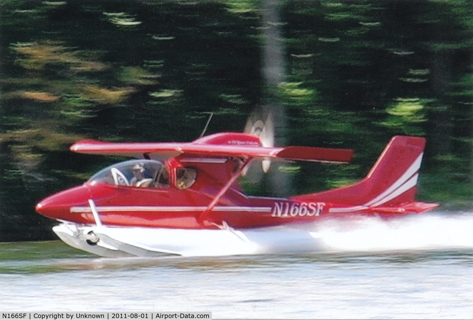 N166SF, 2006 Aviadesign A-16 Sport Falcon C/N 001, This picture taken in Brockville, Ontario.  I was the person flying and a local boater took the photo giving me a copy