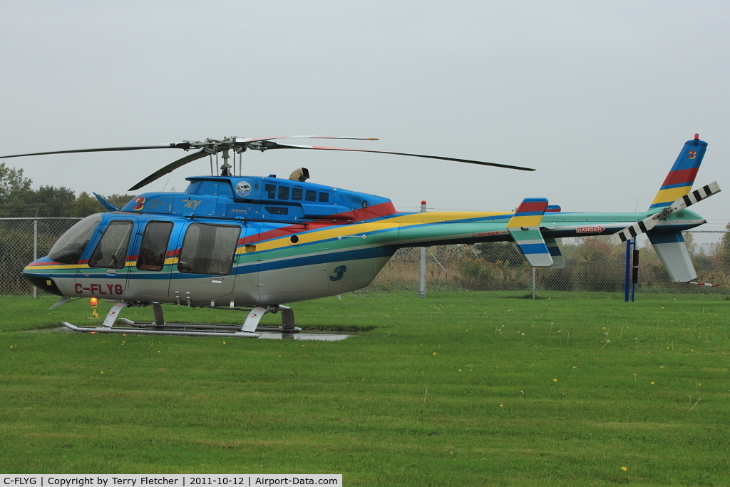 C-FLYG, 1996 Bell 407 C/N 53033, 1996 Bell 407, c/n: 53033 of Niagara Helicopters at Homebase