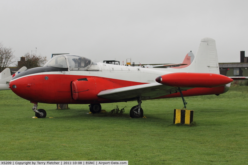 XS209, 1964 BAC 84 Jet Provost T.4 C/N PAC/W/22177, 1964 BAC 84 Jet Provost T.4, c/n: PAC/W/22177 at Carlisle