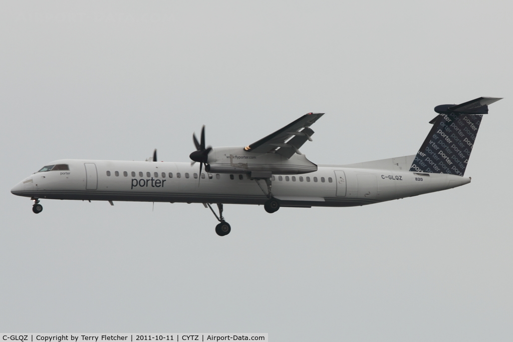 C-GLQZ, 2010 De Havilland Canada DHC-8-402Q Dash 8 C/N 4308, 2010 Bombardier DHC-8-402, c/n: 4308 of Porter Airlines