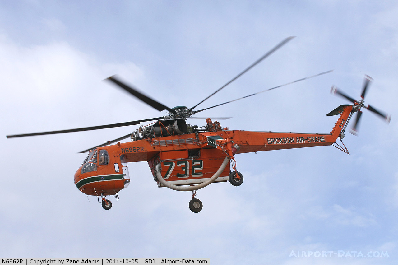 N6962R, 1968 Sikorsky S-64E C/N 64058, Erickson Skycrane 
