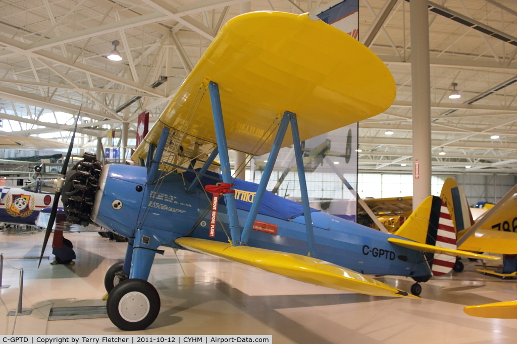 C-GPTD, 1943 Boeing A75 C/N 75-5315, 1943 Boeing A75, c/n: 75 5315 , ex USAF 42-17152
at Canadian Warplane Heritage Museum