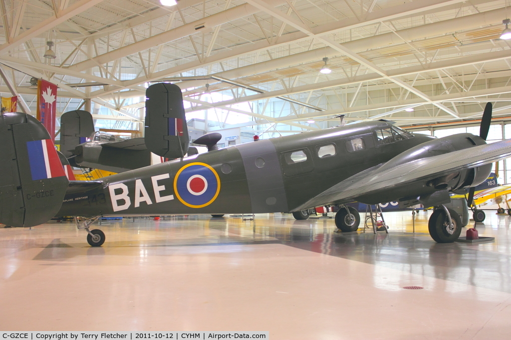 C-GZCE, 1946 Beech D18S C/N A-156, 1946 Beech D18S, c/n: A-156 at Canadian Warplane Heritage Museum