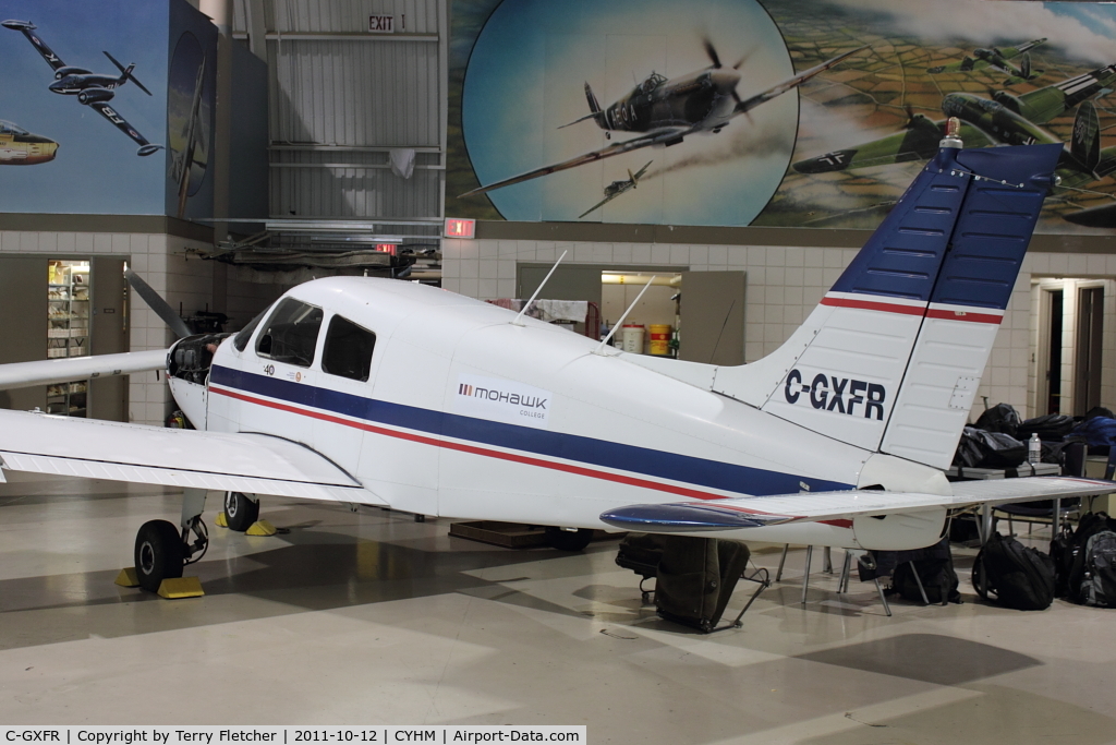 C-GXFR, 1976 Piper PA-28-140 C/N 287725010, 1976 Piper PA-28-140, c/n: 287725010 at Canadian Warplane Heritage Museum