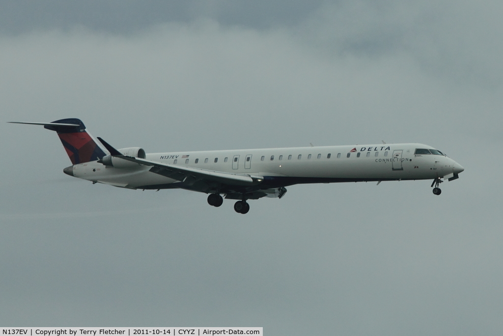 N137EV, 2009 Bombardier CRJ-900ER (CL-600-2D24) C/N 15227, Bombardier CL600-2D24, c/n: 15227