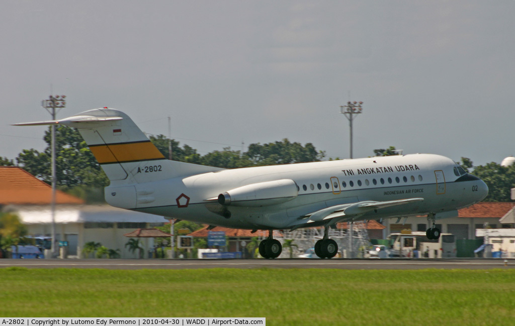 A-2802, 1975 Fokker F.28-3000 Fellowship C/N 11113, Indonesian Airforce