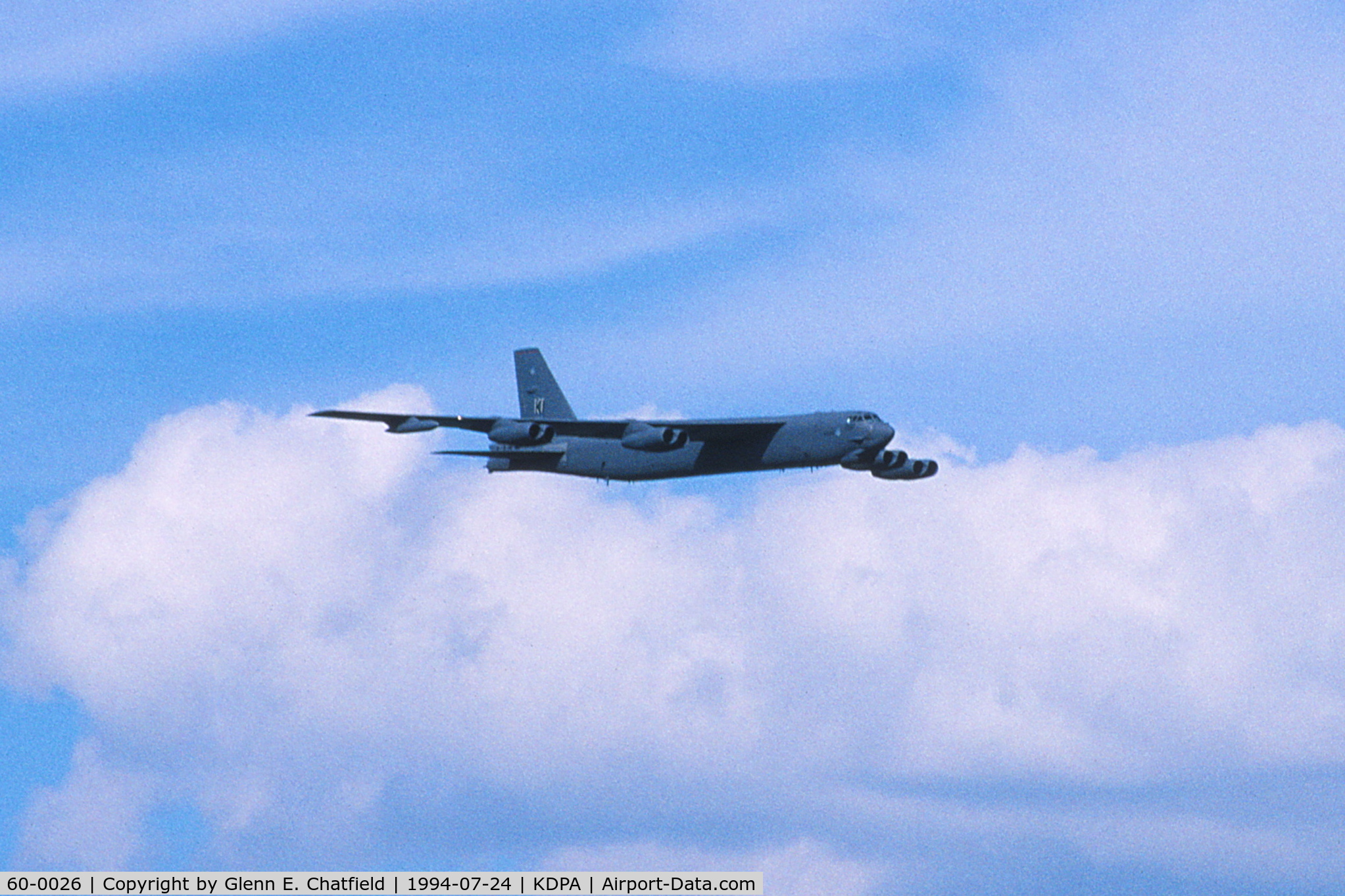 60-0026, 1960 Boeing B-52H Stratofortress C/N 464391, B-52H over flying air show line